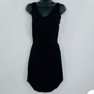 Black Open Twist Back Dress